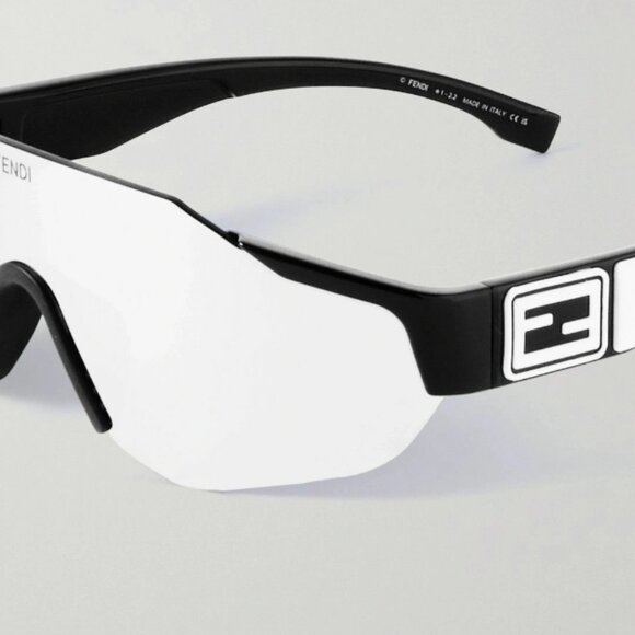 NEW Fendi - Frameless Acetate Sunglasses  FE40088U-Y 01C - Picture 4 of 5